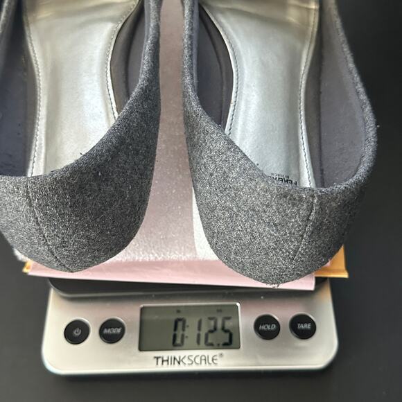 Fergalicious Ballet Flats Adele Gray Fabric Felt Upper Cottagecore Preppy 7.5 - Picture 11 of 11